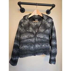 Karl Lagerfeld for Impulse Wool Blend Tweed Moto style Jacket Size small